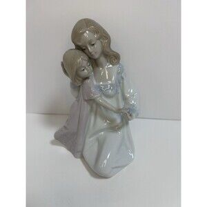 Vintage 1990 Paul Sebastian "Mother & Daughter" Porcelain Figurine Shiny Damaged